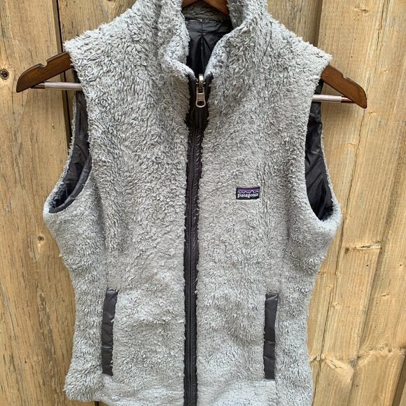 Vintage Reversible Patagonia Fleece Vest Gray - Picture 5 of 9